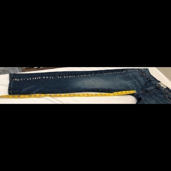 Current Elliott The Fling Studded Jeans Size 24 - Picture 6 of 10